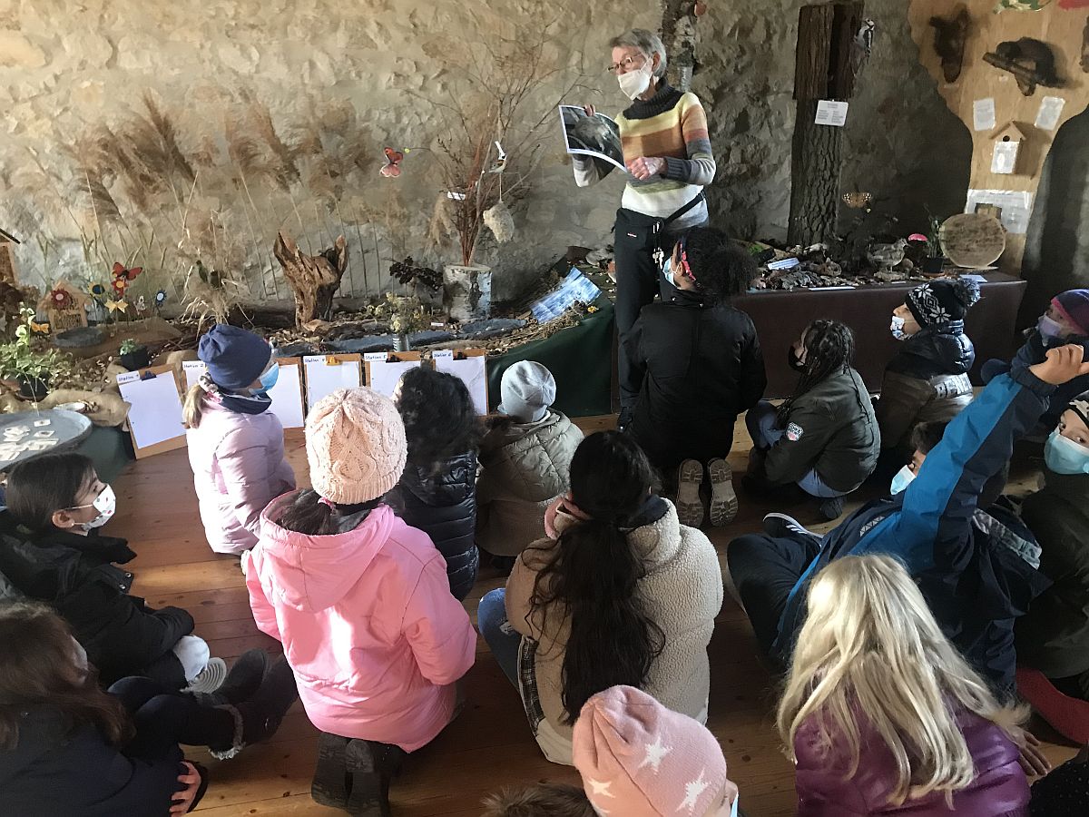 Hildegard Jacob bei ihrem Vortrag im Heimatmuseum