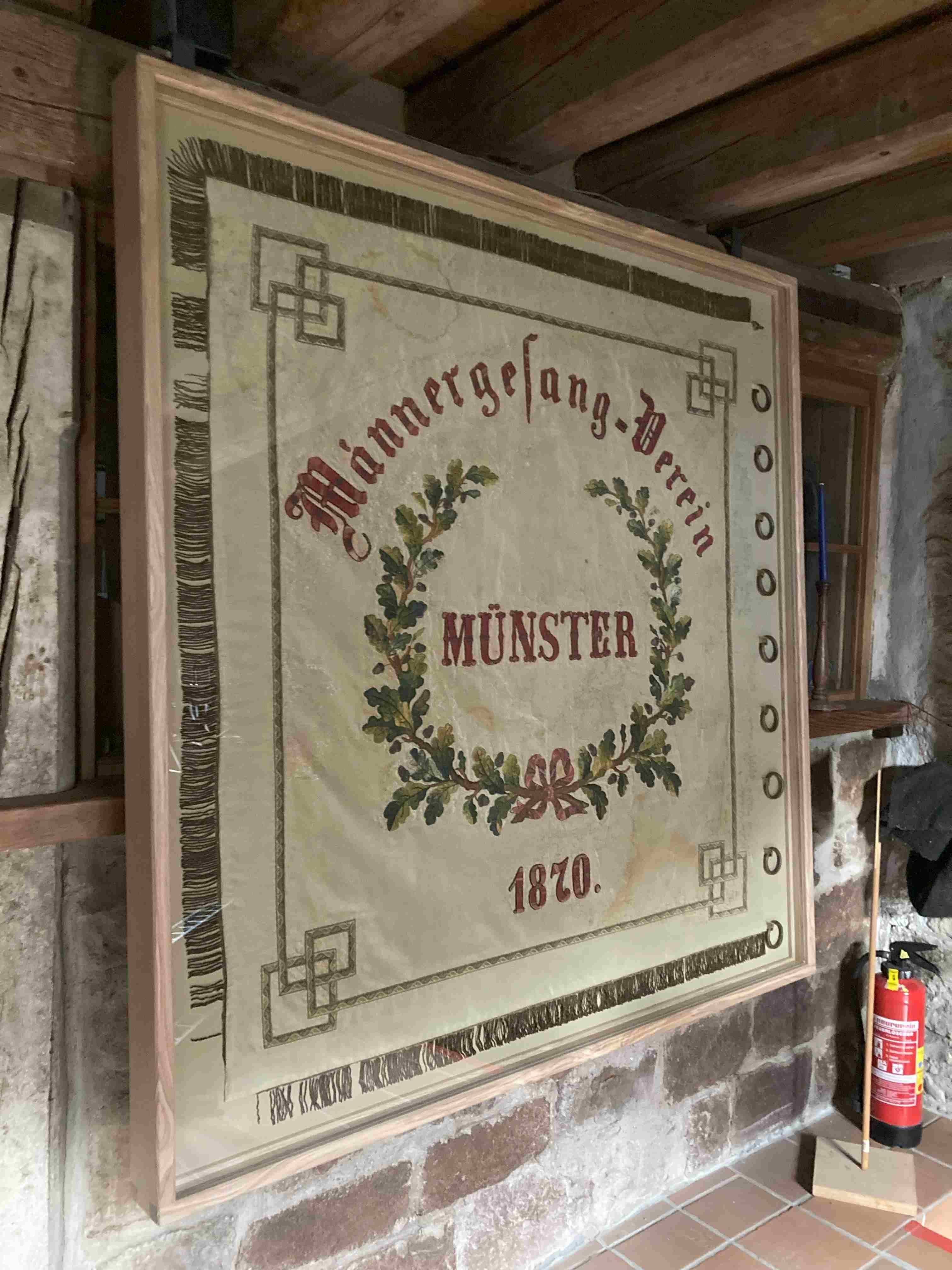 Die Traditionsfahne des MGV 1845 Münster